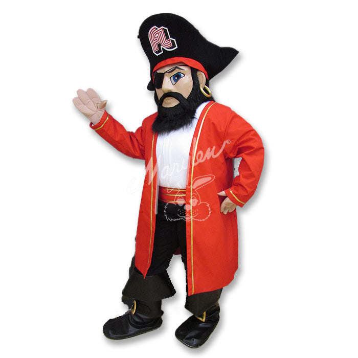 Pirate With Jacket Mascot Costume