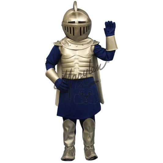 Silver and navy blue knight