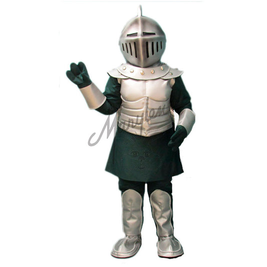 silver and green knight