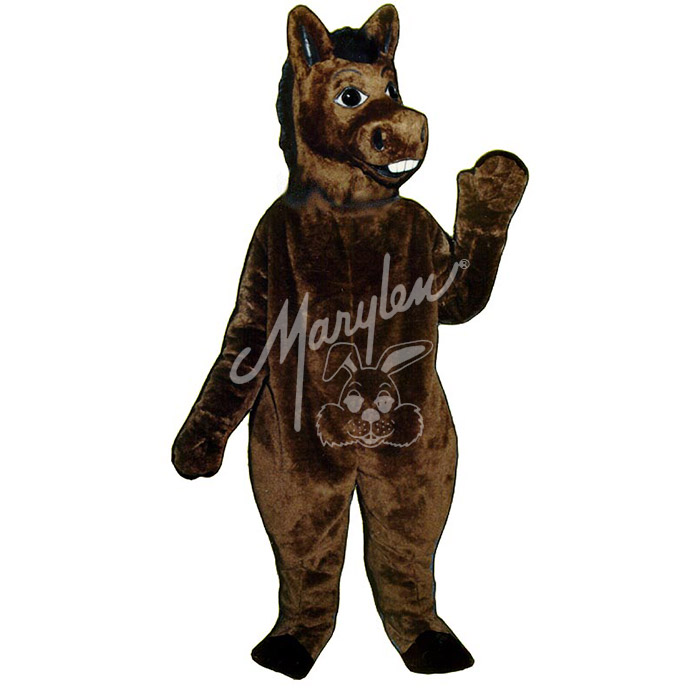 Brown girl mascot with donkey ears - Our mascots Sizes L (175-180CM)